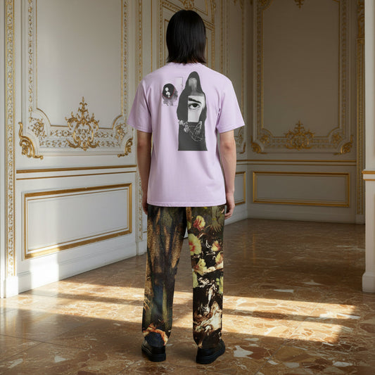 RICH NONSENSE PREMIUM ORGANIC COTTON TSHIRT SURREAL DESIGN CIRCUS ROACHES MODEL BACK